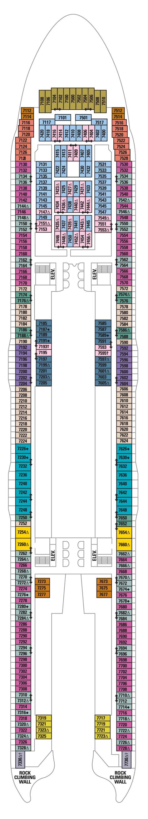 royal caribbean allure of the seas deck plan